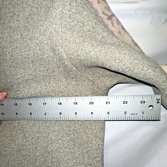 Woolrich Gray Sweater Fleece Snowflake Theme 1/2 Zip Unisex Women's Size M - Picture 7 of 10